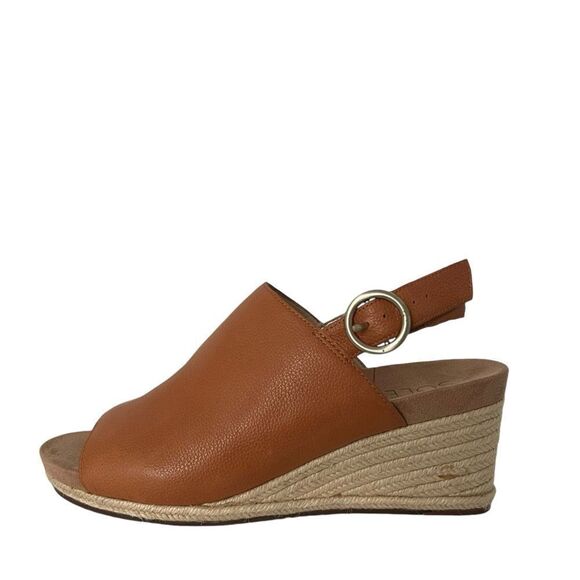 Sole Society Kellyn Brown Espadrille Wedge Slingback Sandals size 8 - Picture 3 of 7